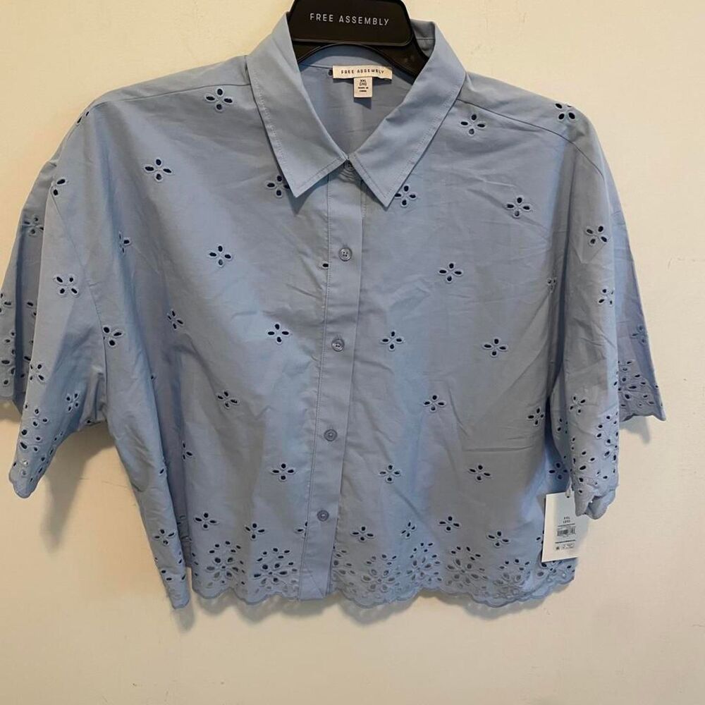 Free-assembly Men's Blue Shirt